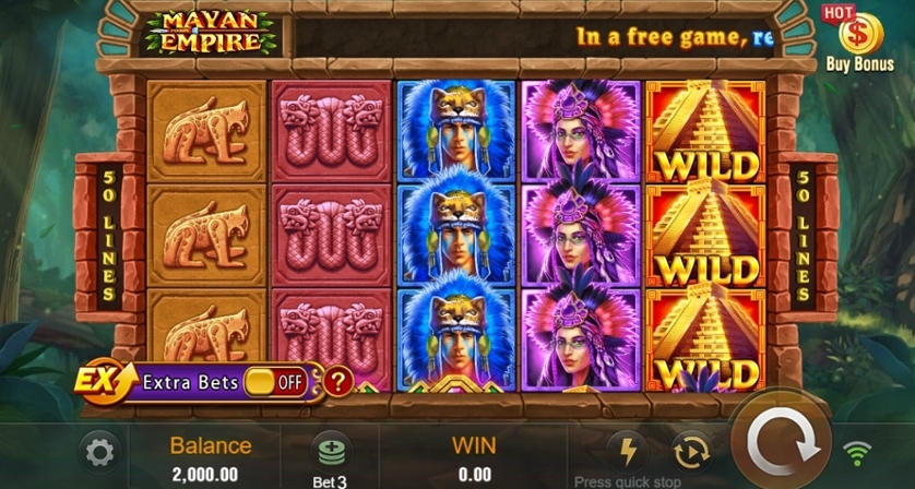 Mayan Empire, JILI SLOTS, slots, jogabilidade, cassino